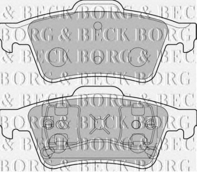BORG & BECK bbp1761 -  Комплект тормозных колодок, дисковый тормоз